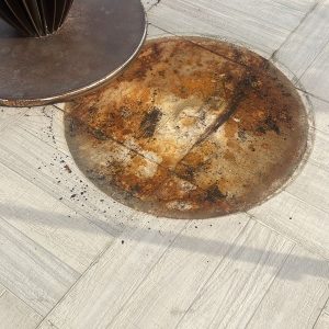 floor stains before cleaning