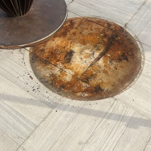 floor stains before cleaning